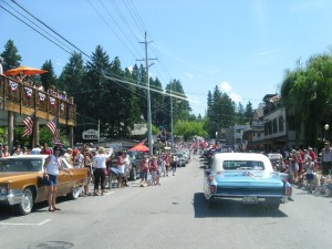 The 4th of July Parade brings thousands to Bigfork, MT.